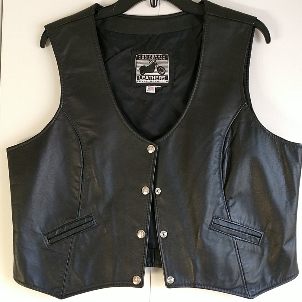 Leather vest